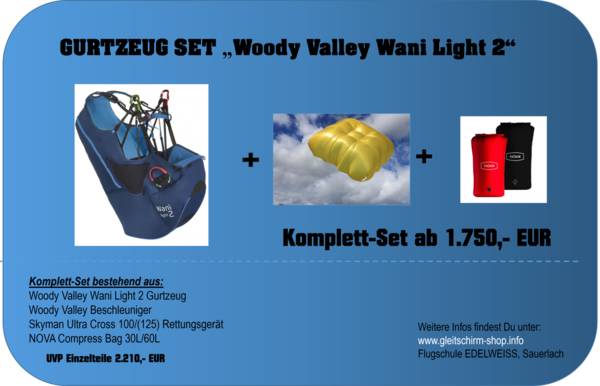Gurtzeug Set "Woody Valley WANI LIGHT 2"